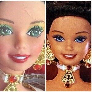 EXTREMELY RARE AUTHENTIC Happy Holidays 1997 & 1996 Barbie Doll SE MISPRINT ++